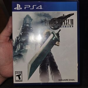 Sony PS4 Game - Final Fantasy VII Remake with Blue Case